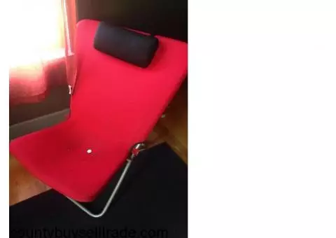 Red reading chair