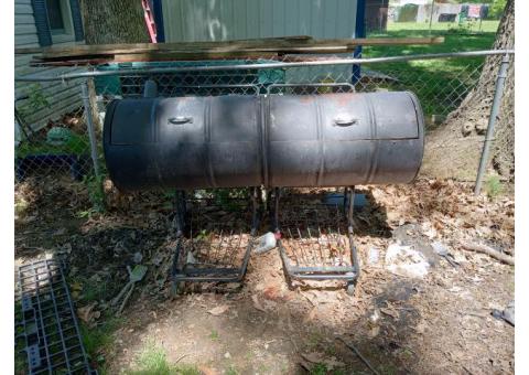 Double barrel grill