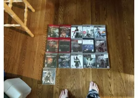 PS3 Full Set Up (including games)